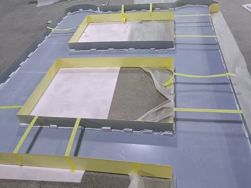 连锁酒店发光字制作现场